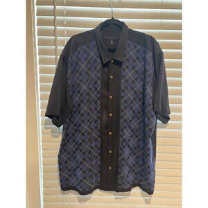 Tommy Bahama 100% Silk Short Sleeve Button Up‎ Shirt - Size XXL